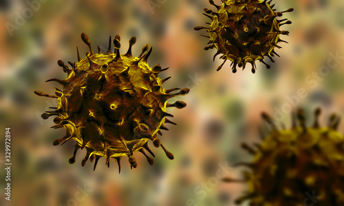 Coronavirus under the microscope.