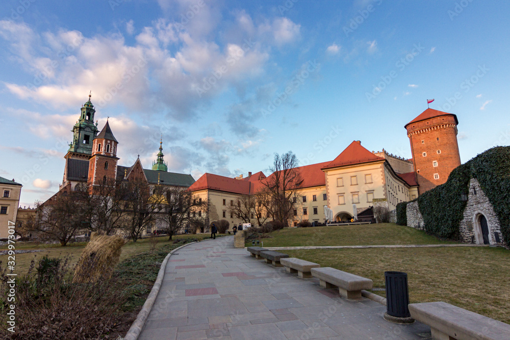Wawel Royal Castle in Krakow (Poland)