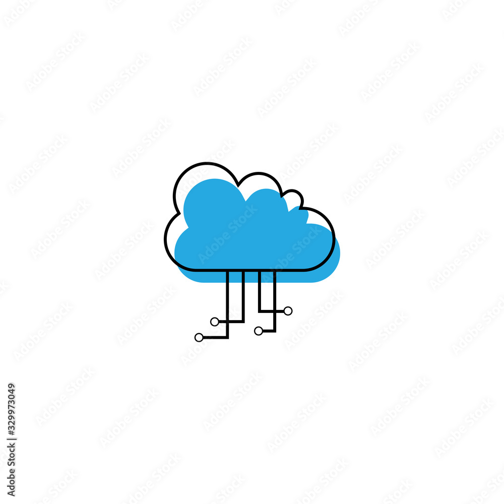 Cloud icon design template vector isolated illustration Cloud icon design template vector isolated illustration