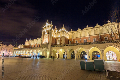 The Main Market Square in Krakow (Poland)