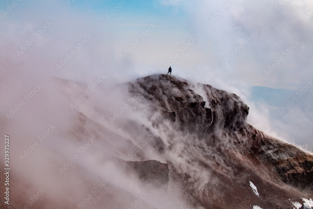 Avacha volcano kamchatka crater peak