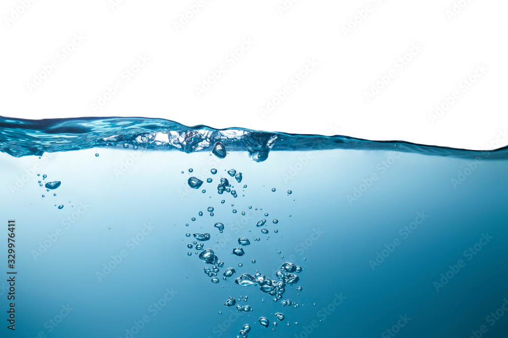 Beautiful water waves Splashed water wave in clean blue water Beautiful water waves Splashed water wave in clean blue water
