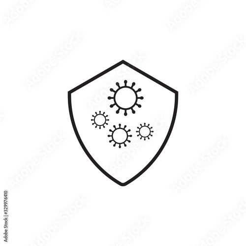 shelter from viruses icon. Design vector template