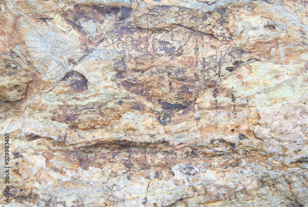 Obraz premium Old stone wall texture wall