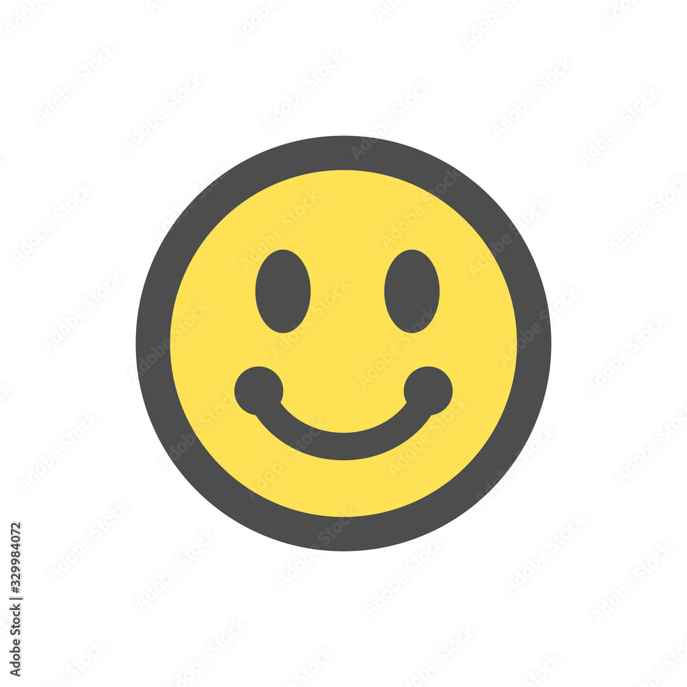 Fototapeta premium Smile Face Emoticon Icon Vector Symbol Illustration EPS 10