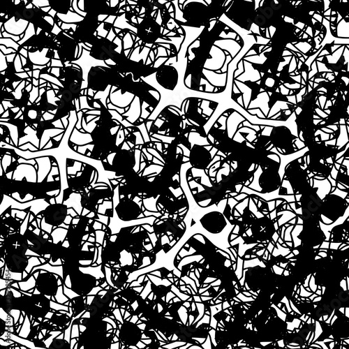 Seamless black and white grunge texture