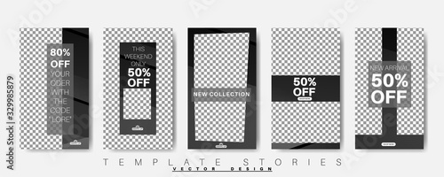 Story background template that can be edited. Vector background for modern designs for social media. Post frame template