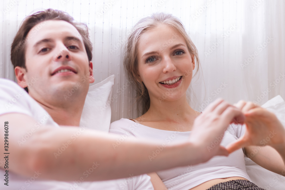 Happy lovely young caucasian couple or lover Happy lovely young caucasian couple or lover