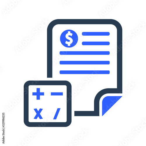 Financial budget icon