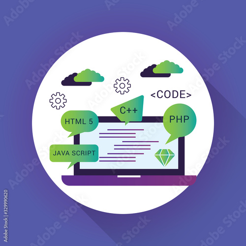 Web Development concept vector