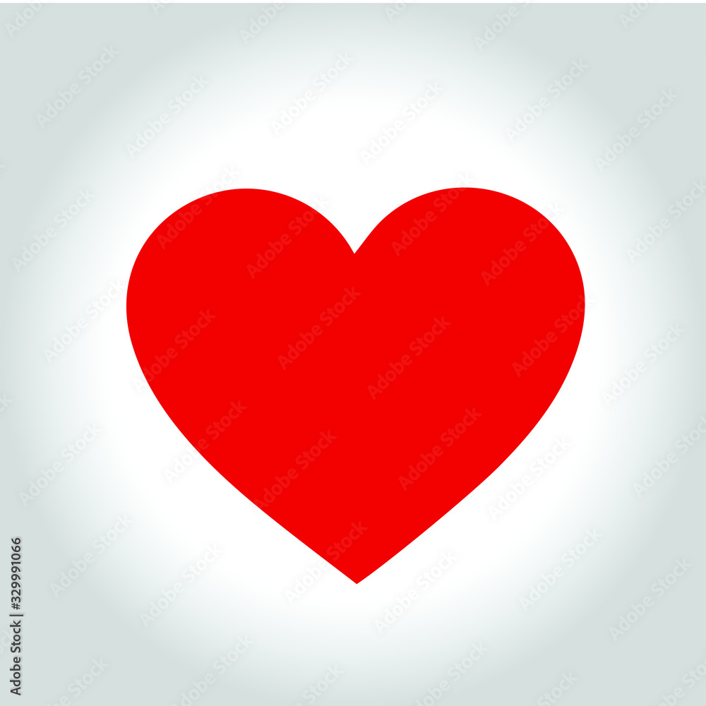 Heart-shaped symbol design vector, on a gray background Heart-shaped symbol design vector, on a gray background