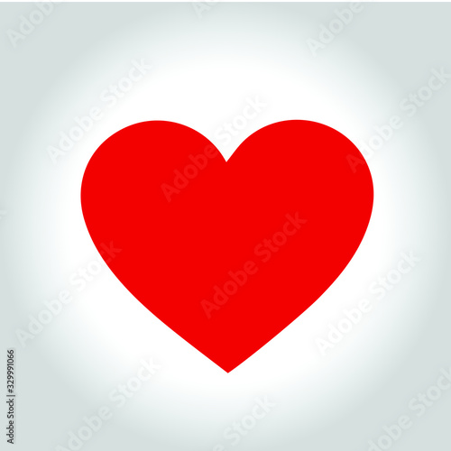  Heart-shaped symbol design vector  on a gray background