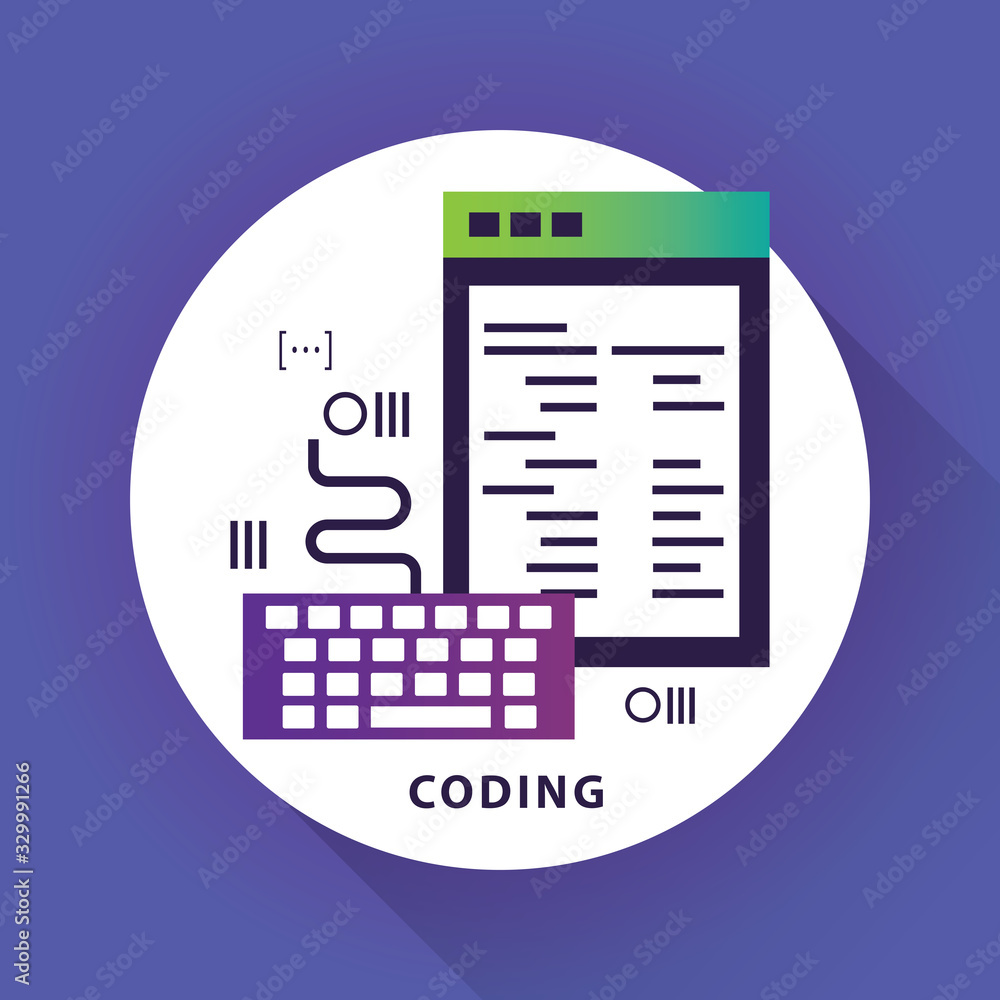 Programming and coding concept Programming and coding concept