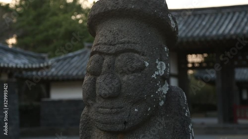 Korean Stone Statue on Jeju Island