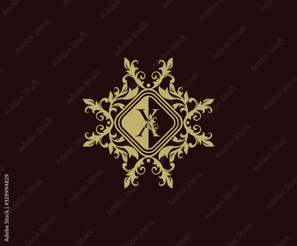 Luxury logo design with initial X. Elegant flourishes X Letter. Border carved frame logo template. Vintage vector element. Luxury logo design with initial X. Elegant flourishes X Letter. Border carved frame logo template. Vintage vector element.