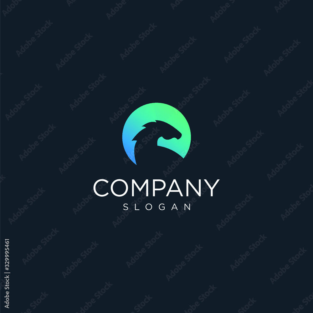 VECTOR LOGO WITH MODERN, UNIQUE AND CLEAN HORSE CONCEPTS VECTOR LOGO WITH MODERN, UNIQUE AND CLEAN HORSE CONCEPTS