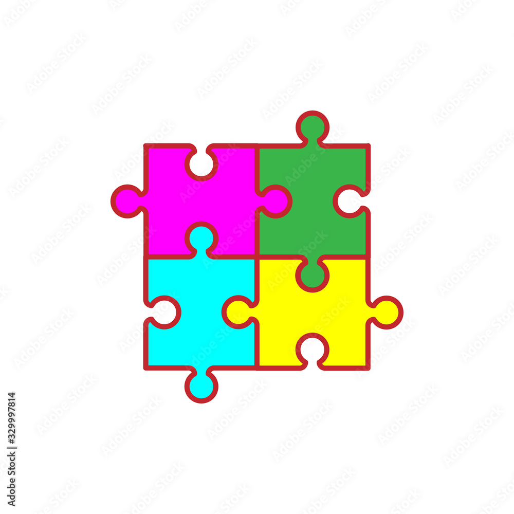 puzzle icon vector design template puzzle icon vector design template