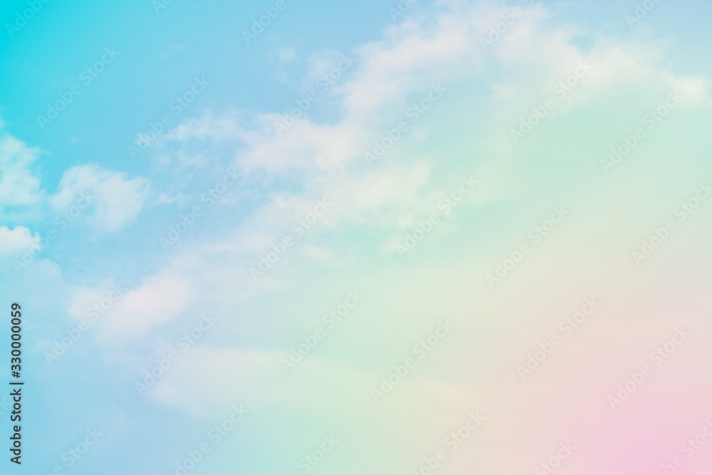 cloud background with a pastel colour