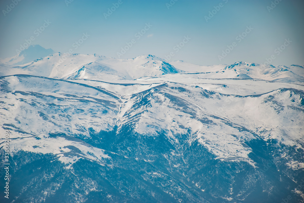 aerial view of mountains