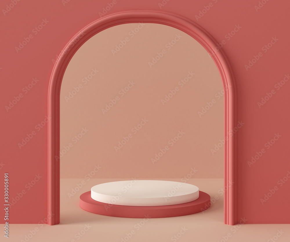 3d rendering podium background mock-up scene. Abstract geometry shape pastel color. Minimal geometric shape. Cosmetic background for product presentation. 3d rendering podium background mock-up scene. Abstract geometry shape pastel color. Minimal geometric shape. Cosmetic background for product presentation.