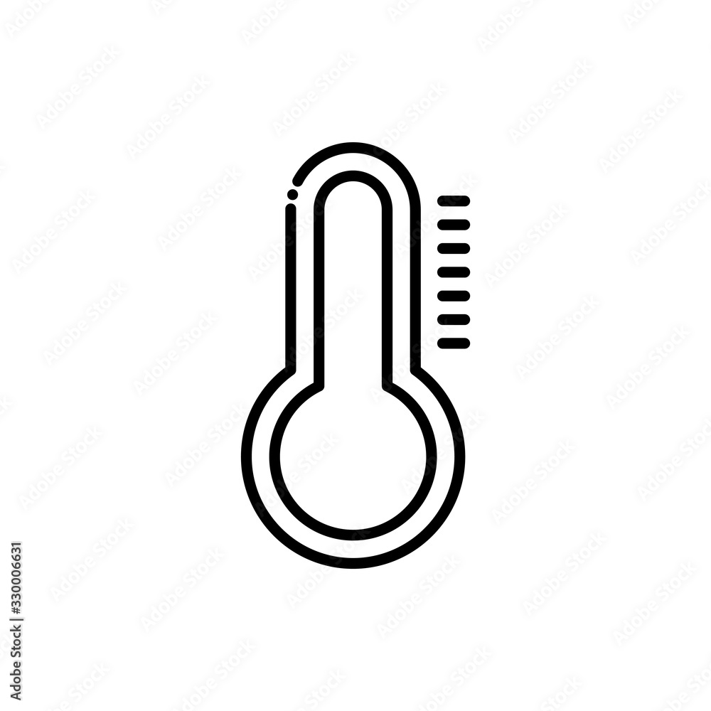 Thermometer Vector Icon Line style Illustrations. Thermometer Vector Icon Line style Illustrations.