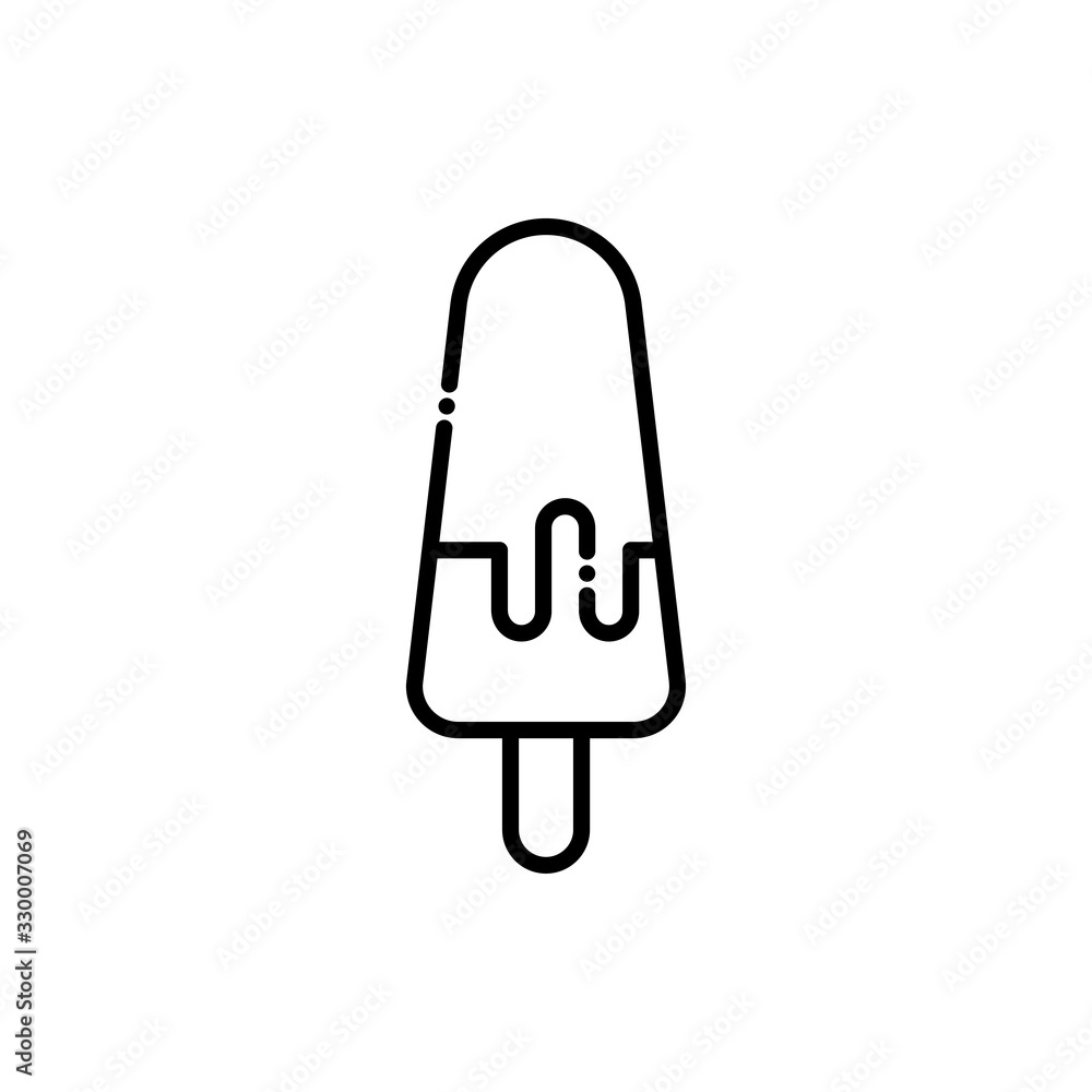 Ice Pop Vector Icon Line style Illustrations. Ice Pop Vector Icon Line style Illustrations.