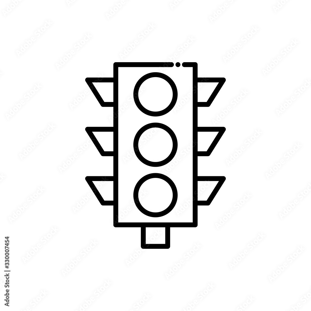 Traffic Lights Vector Icon Line style Illustrations. Traffic Lights Vector Icon Line style Illustrations.
