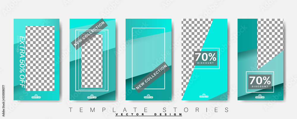 Editable story background template. Vector background for modern designs for social media. post Layout for promotion