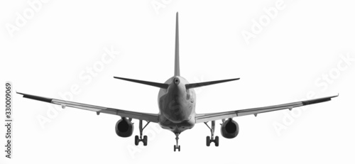 vector illustration of big commercial airplane