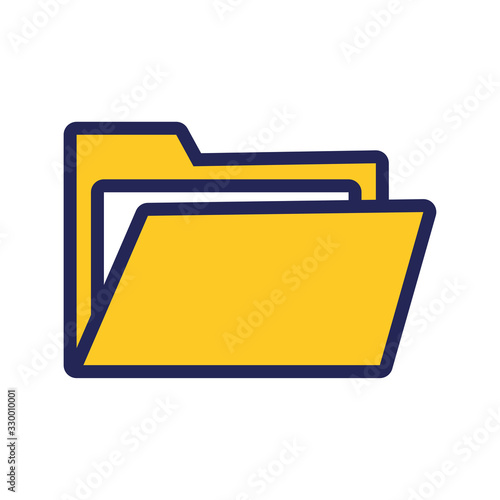 folder file document line and fill style