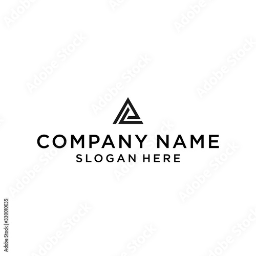 pl logo icon design vector