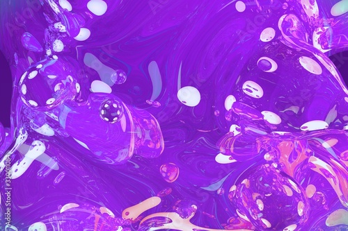 background design template - abstract texture of shiny vivid slime  dance concept illustration