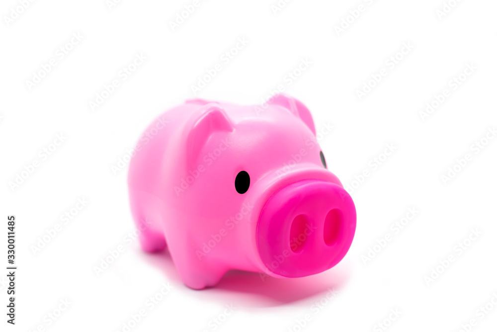 piggy bank in pink color put on white background or isolate this is accessories for money saving piggy bank in pink color put on white background or isolate this is accessories for money saving