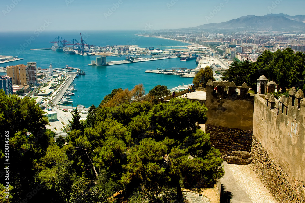 Fototapeta premium Beautiful port, sea, nature, view from the fortress