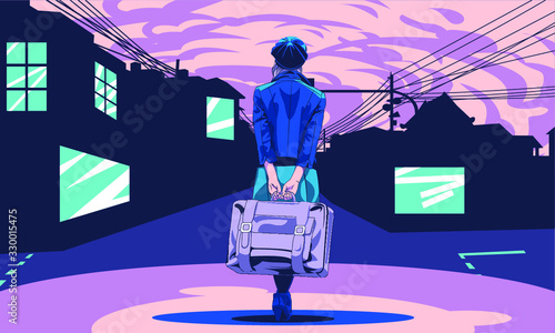 A Lonely Travel Girl