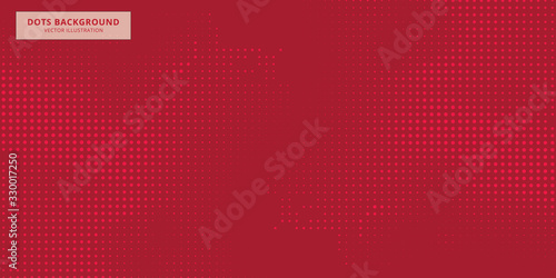 Red Blurred Background With Halftone Effect