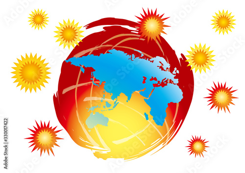 ウィルス地球のイメージ