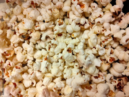background of popcorn
