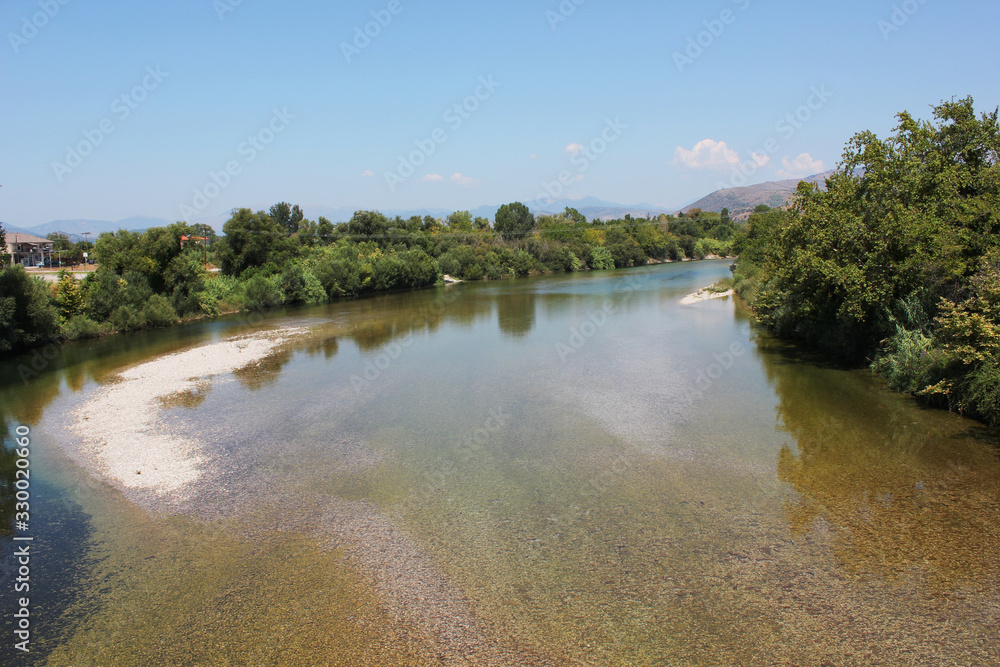 Obraz premium Bridge of Arta at Arachthos river Epirus Greece
