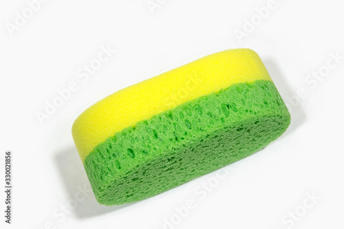 Bath sponge isolated on white background.