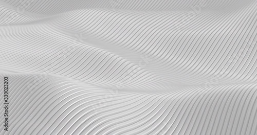 Hypnotic seamless loop of wavy lines .Abstract, corporate background.