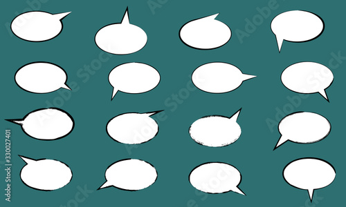 Hand drawn Japanese traditional cute animal illustrations written with a brush