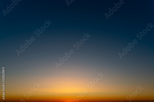 clear sky at sunrise background