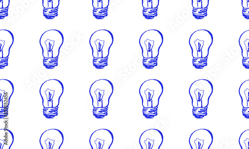 sketched lamp icons set  lamp pencil line vector