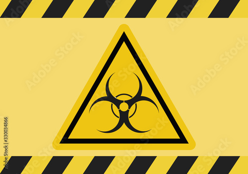 Aviso por contagio de virus de covid-19 o viruela del mono