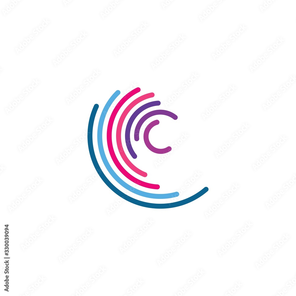 Abstract spiral logo template vector icon Abstract spiral logo template vector icon