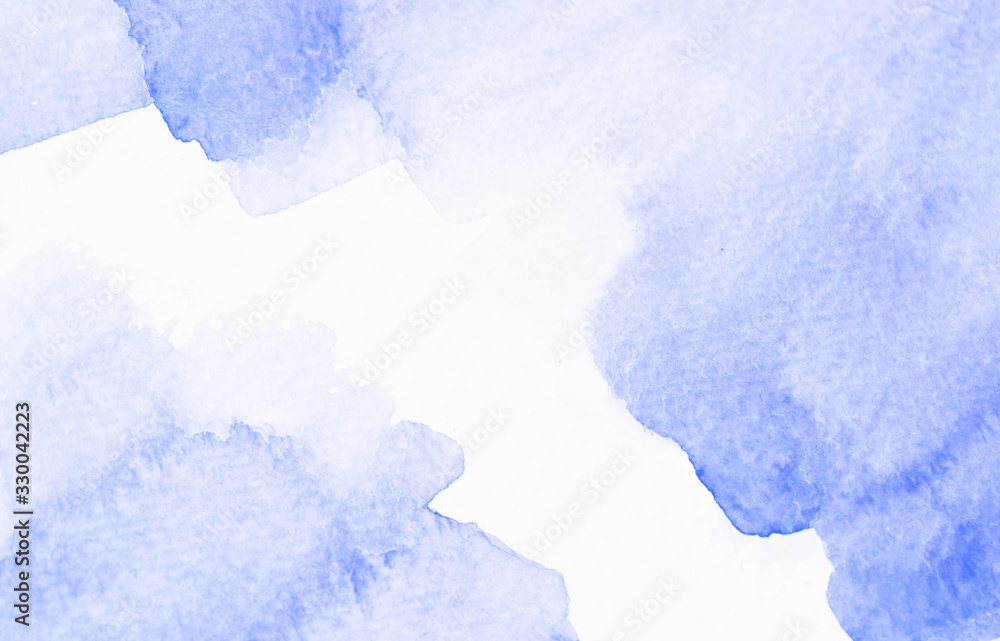 Obraz premium Watercolor stains on white paper ink texture