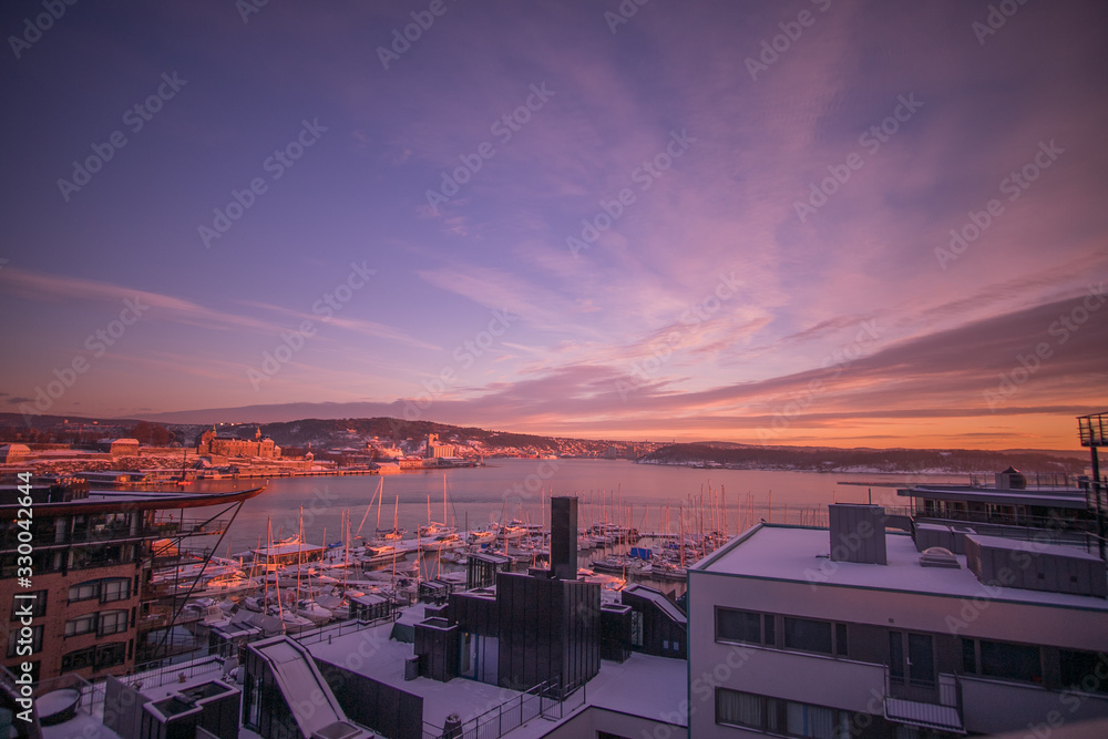 Sunset in Oslo 