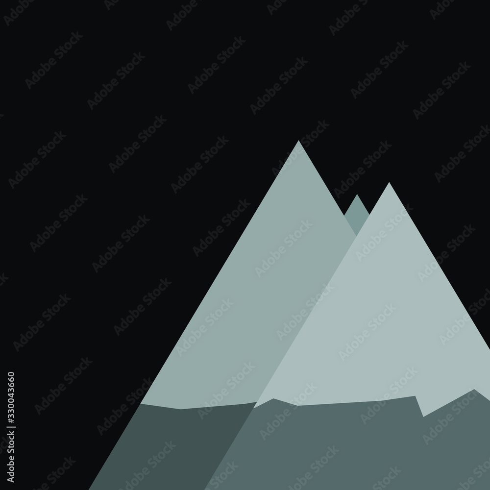 Abstract Random Placed Mountains Panorame Generative Art background illustration Abstract Random Placed Mountains Panorame Generative Art background illustration
