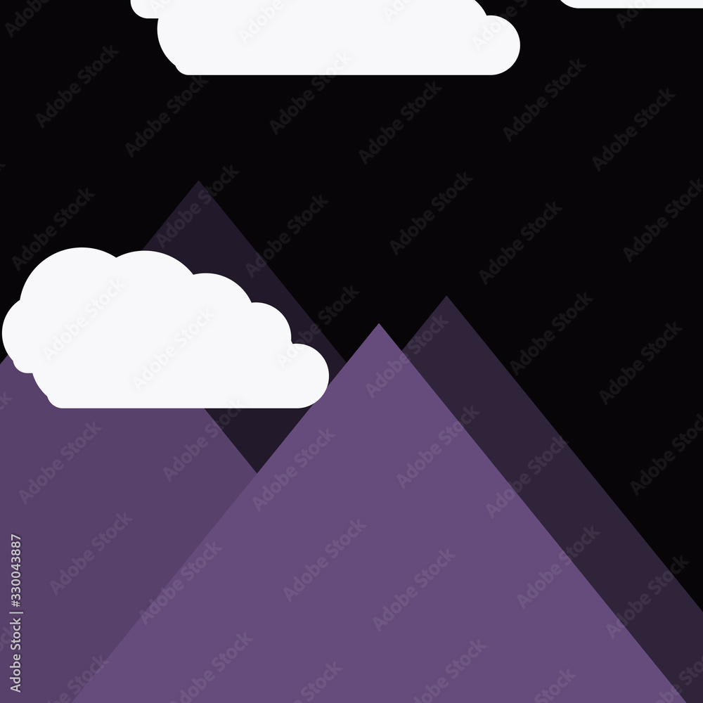 Abstract Random Placed Mountains Panorame Generative Art background illustration Abstract Random Placed Mountains Panorame Generative Art background illustration